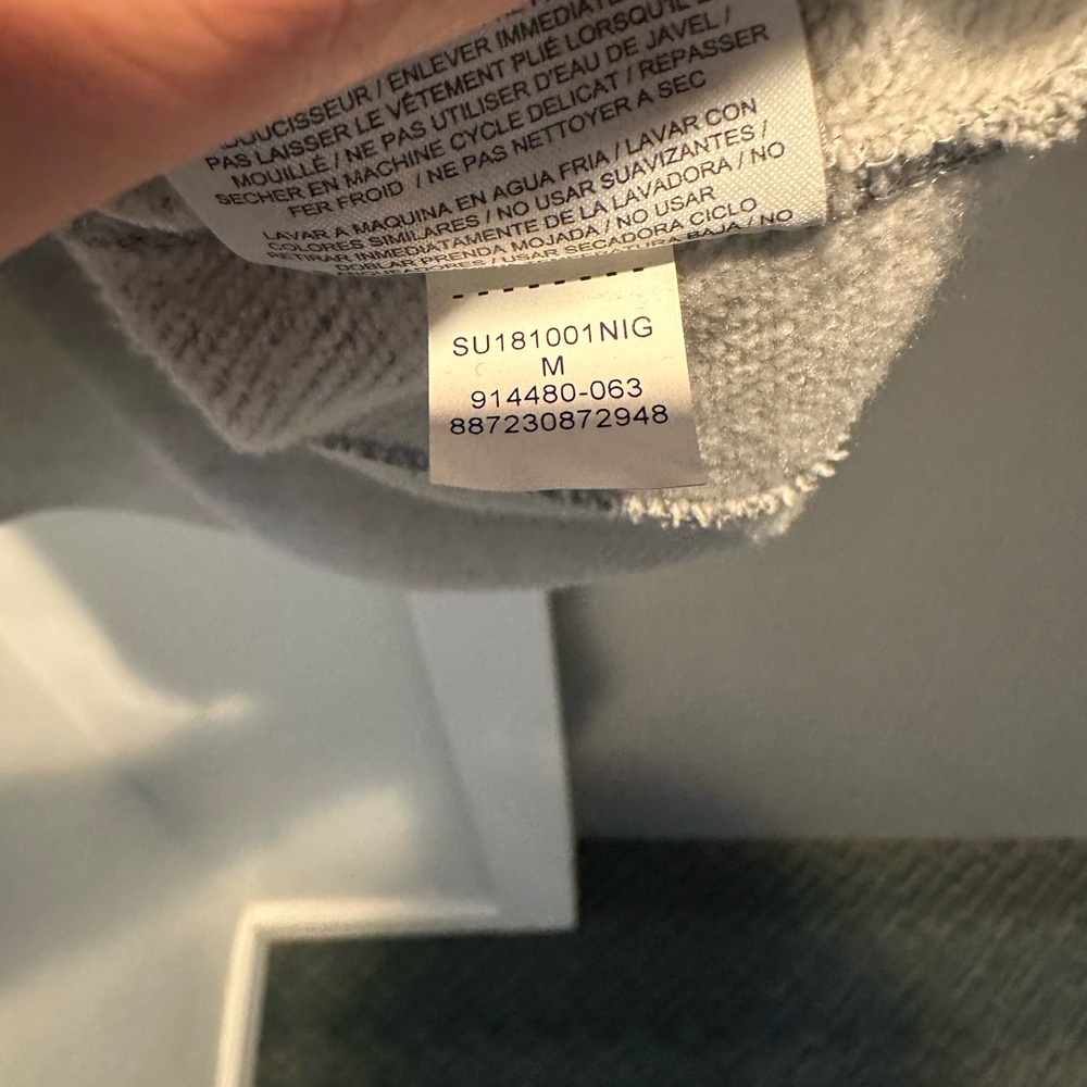 Nike Jordan Lifestyle Wings Lite Sweatshirt Hoodie Grey M 914480-063 FrenchTerry - Picture 5 of 5